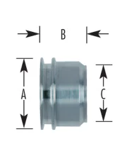 Kołnierz spawalniczy W903B10D  Krontec Hydraflow