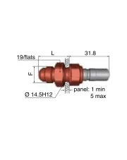 Szybkozłącze Staubli SPT05 Wtyk Dash 06 montowany na ścianie